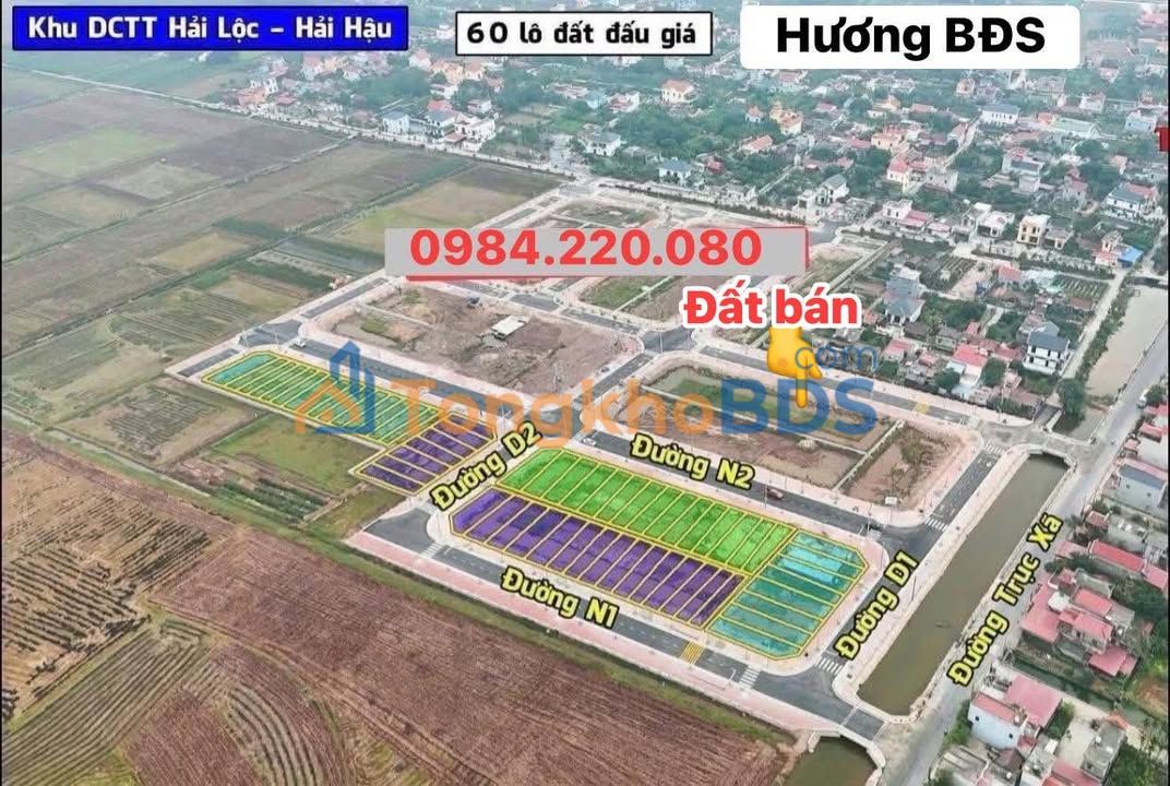 Đất nền Hải Hưng Hải Hậu 100m² giá 1.399 tỷ - Đất thổ cư 100%