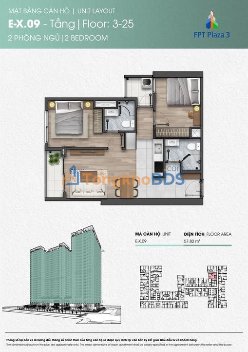 Chung cư FPT Plaza Đà Nẵng 58m² - Sắp bàn giao, tặng phí quản lý