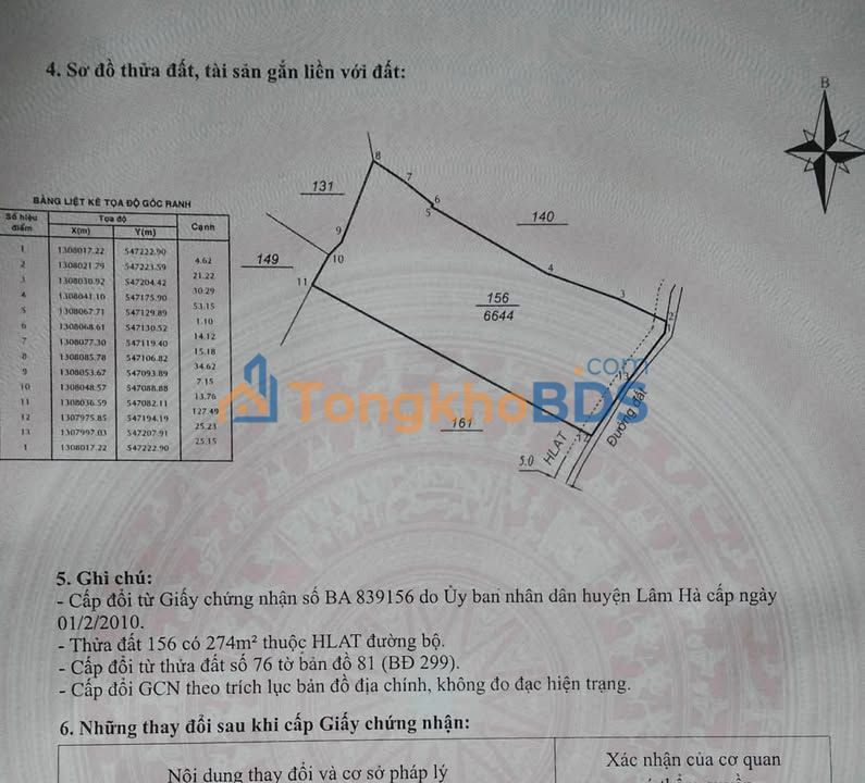 Bán Gấp Lô Đất 7000m² Tại Dầu Tiếng, Bình Dương - Sổ Hồng Sẵn Sàng
