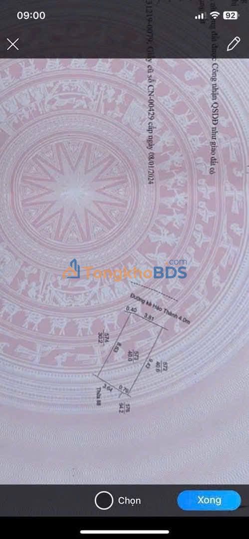 Đất nền Hào Thành Hải Dương 40m² 1.85 tỷ - Sổ đỏ