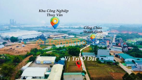 Đất nền 100m² Full Thổ Cư - Sát Cổng Chào Thanh Đình, Việt Trì - 1.7 Tỷ