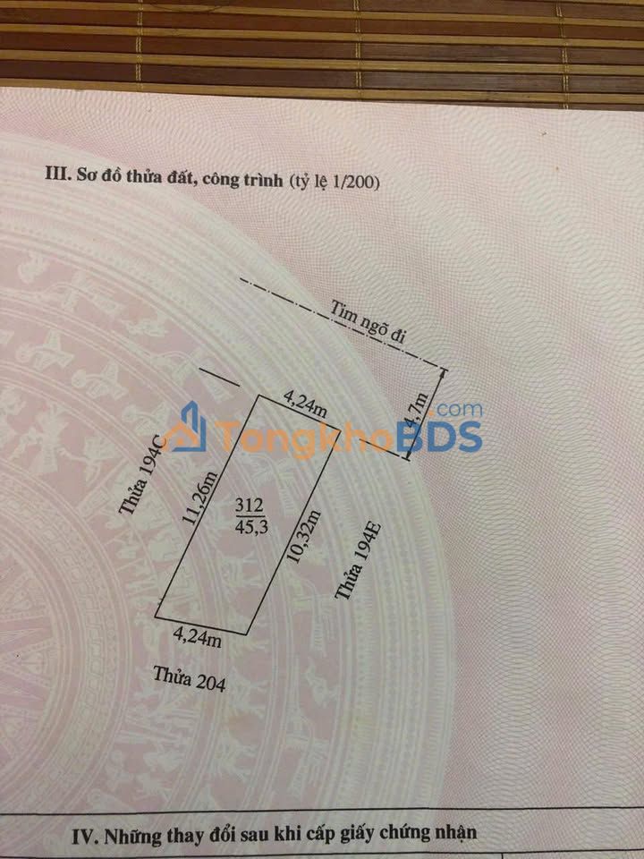 Đất nền 45.3m² ngõ 75 Trung Hành, HP - Ô tô tránh, giá dưới 3 tỷ