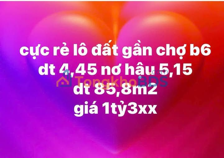 Đất nền 85.8m² Sapa - Mặt tiền B6, ô tô tránh, 1.3 tỷ