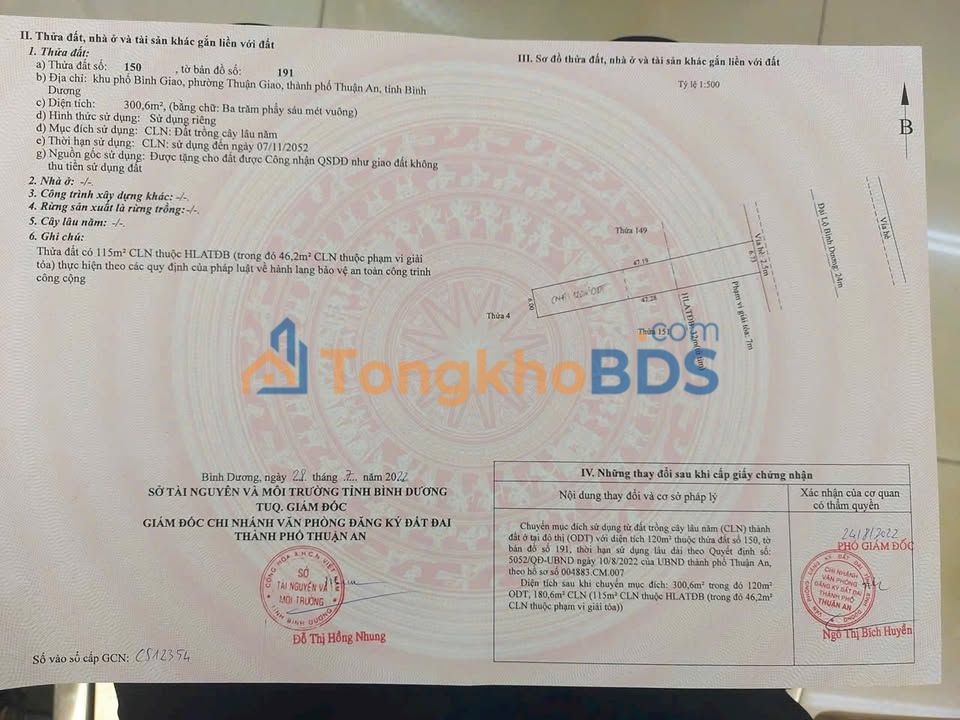 Nhà phố QL13 Thuận Giao 282m2 14.1 tỷ - Chính chủ bán