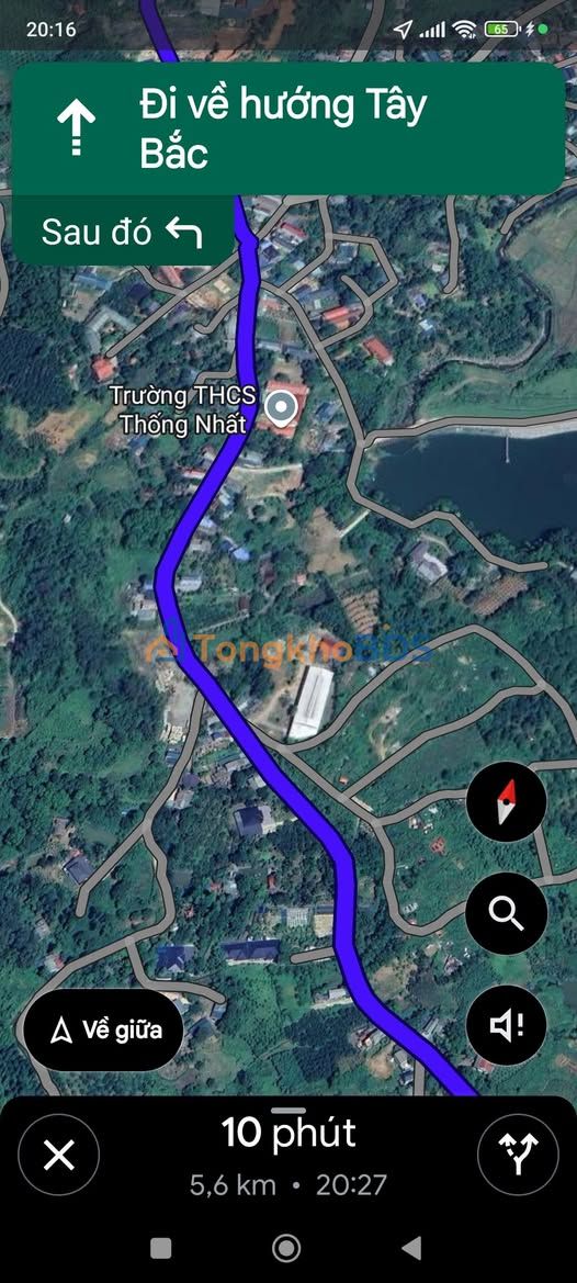 Đất Phường Thống Nhất Hòa Bình 160m² 400 triệu - Đường ô tô