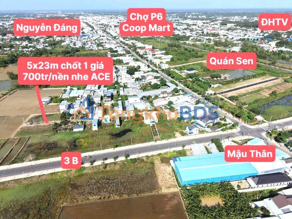 FrontHouse Mậu Thân Trà Vinh 119m² 600tr - Chính chủ bán