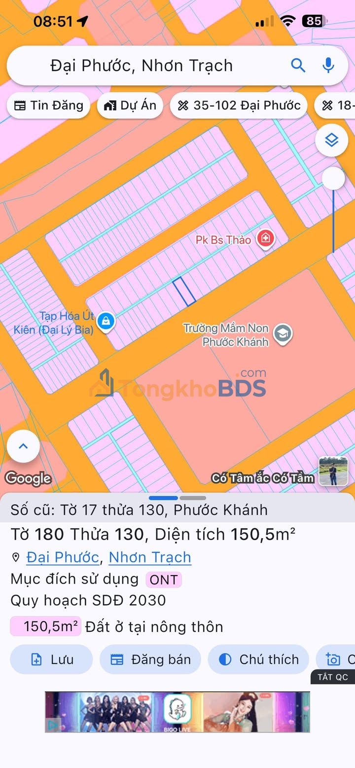 Đất nền Phước Khánh 150m² 4.35 tỷ - Sổ đỏ chính chủ