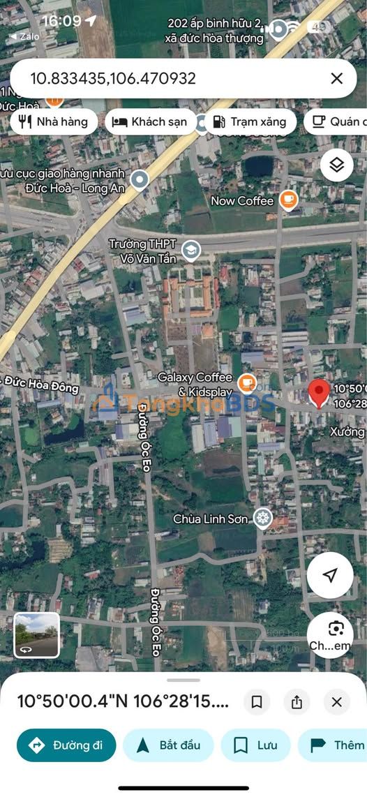 Đất nền Đức Hòa Hạ 145m² giá 3.8 tỷ - Sổ đỏ chính chủ