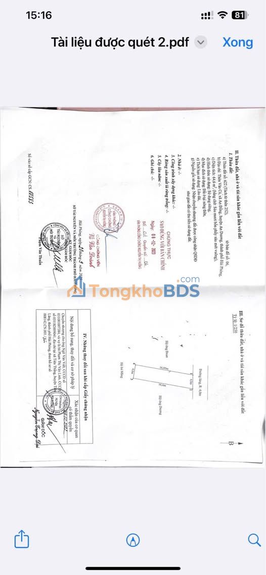 Đất nền Văn Cú An Đồng 64,6m² 2,1 tỷ - Sổ đỏ chính chủ