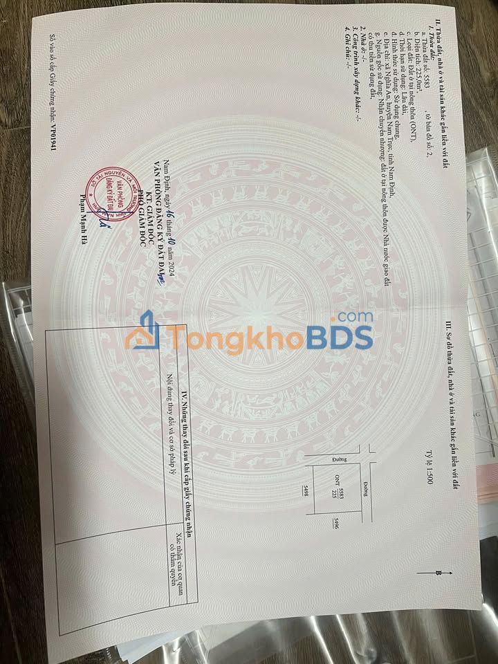 Đất nền Nghĩa An Nam Trực 225m² 2.25 tỷ - Giá tốt hiếm có