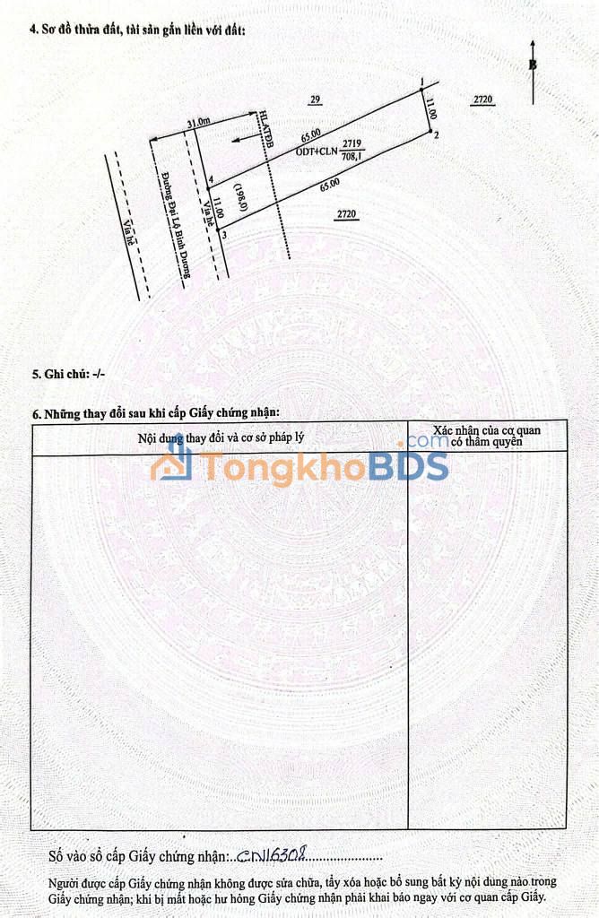 Nhà phố QL13 Phú Giáo 708m² 11.5 tỷ - Đầu tư sinh lời