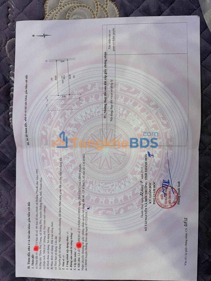 Đất nền Hoằng Phú Hoằng Hóa 200m² 2 tỷ - Xây dựng tự do