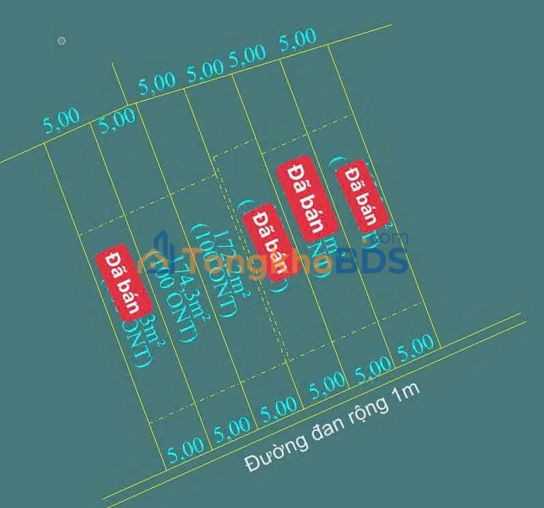 Đất thổ cư Phú Thạnh 170m² 188 triệu - Sổ đỏ chính chủ