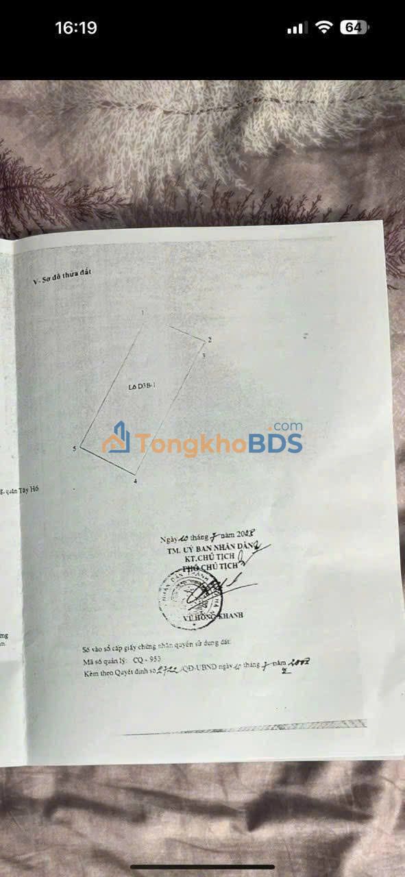 Đất Vàng Lạc Long Quân 441m² - Mặt Tiền Rộng 15m - Giá Đầu Tư 41.07 Tỷ