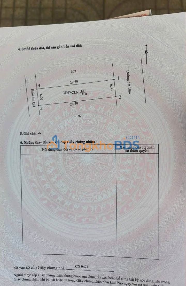 Đất Mặt Tiền Ngô Quyền Hòa Thành, Tây Ninh - 171m² Thổ Cư, Hướng Đông