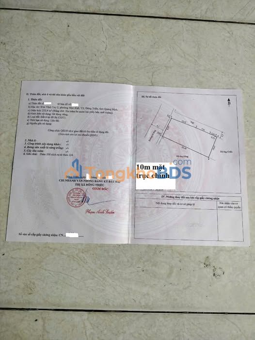 Nhà Lô Góc Mạo Khê 232m² - Sổ Đỏ Chính Chủ, Giá Dưới 5 Tỷ