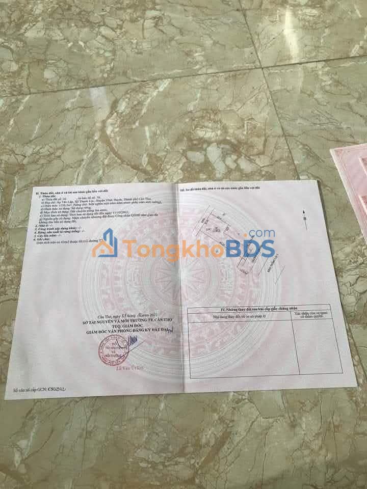 Đất nền đường huyện 48 Bình Thủy 1.150m² 1.6 tỷ - Sổ đỏ chính chủ