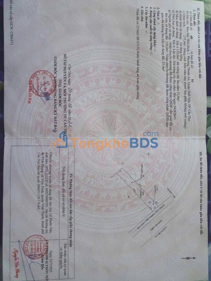 Đất nền Thuận An Thới Lai 150m² giá 1 tỷ - Sổ hồng sẵn