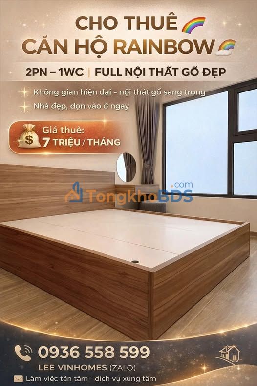 Can ho Lee Vinhomes Q1 34m2 4.5tr - Ban giao ngay Metro