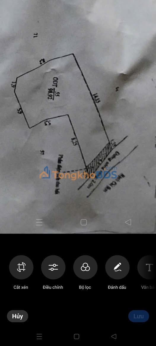 Đất Thổ Cư Mặt Tiền Bờ Kè Cái Sơn, Ninh Kiều, Cần Thơ - 98m², 3 Tỷ