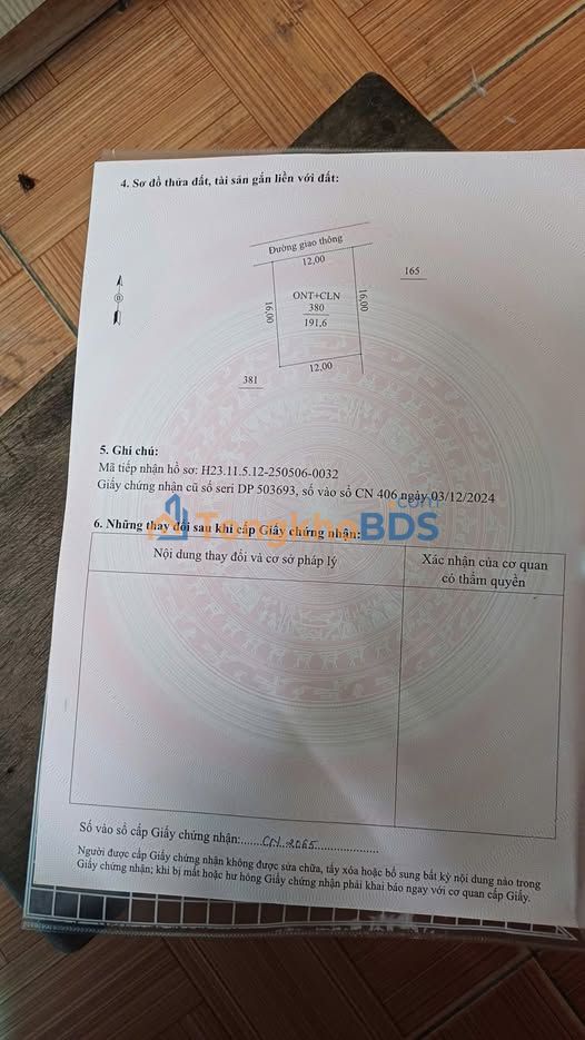 Đất Tứ Kỳ 192m² - Vuông vắn, Ô tô tận đất, Giá chỉ 8xx triệu