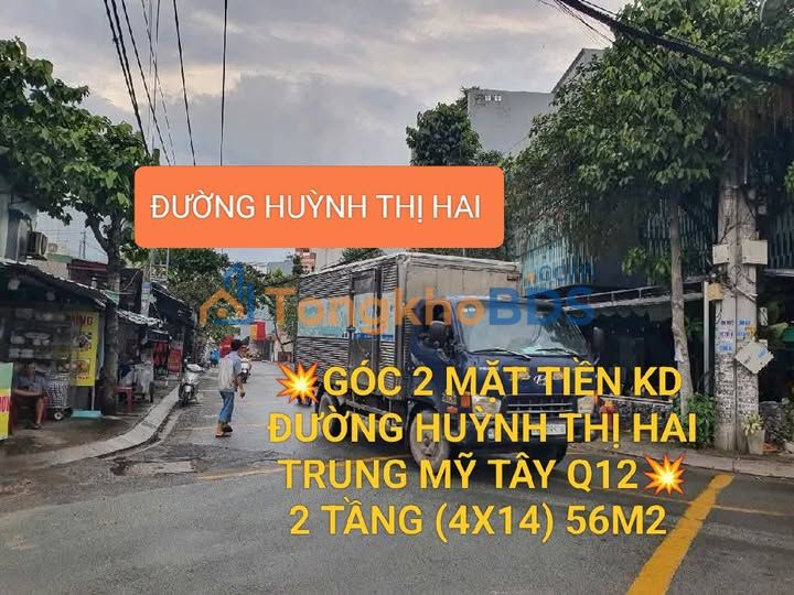 Nhà Mặt Tiền Kinh Doanh 2 Tầng Huỳnh Thị Hai, Q12 - 56m² - 3.69 Tỷ
