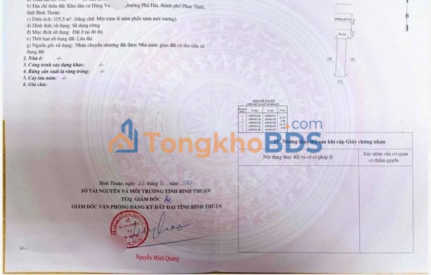 Đất nền Hùng Vương Phan Thiết 210m² 3.4 tỷ - Sổ đỏ chính chủ