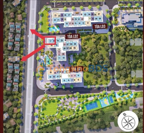 Bán Căn hộ 2PN góc 64m² Quận Long Biên - Giá tốt 4.2 tỷ