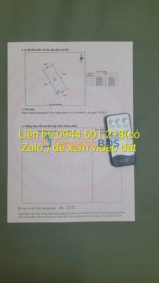 Đất nền Vinh Lộc 95m² giá 2 tỷ - Sổ đỏ chính chủ