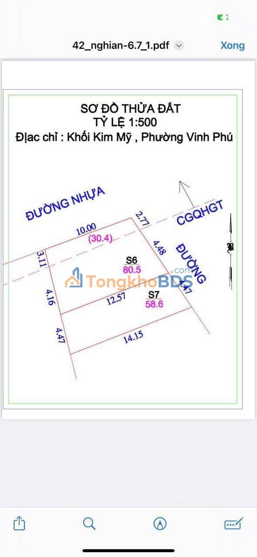 Đất nền Kim Mỹ Vinh 80,5m² 2,41 tỷ - Sổ đỏ chính chủ