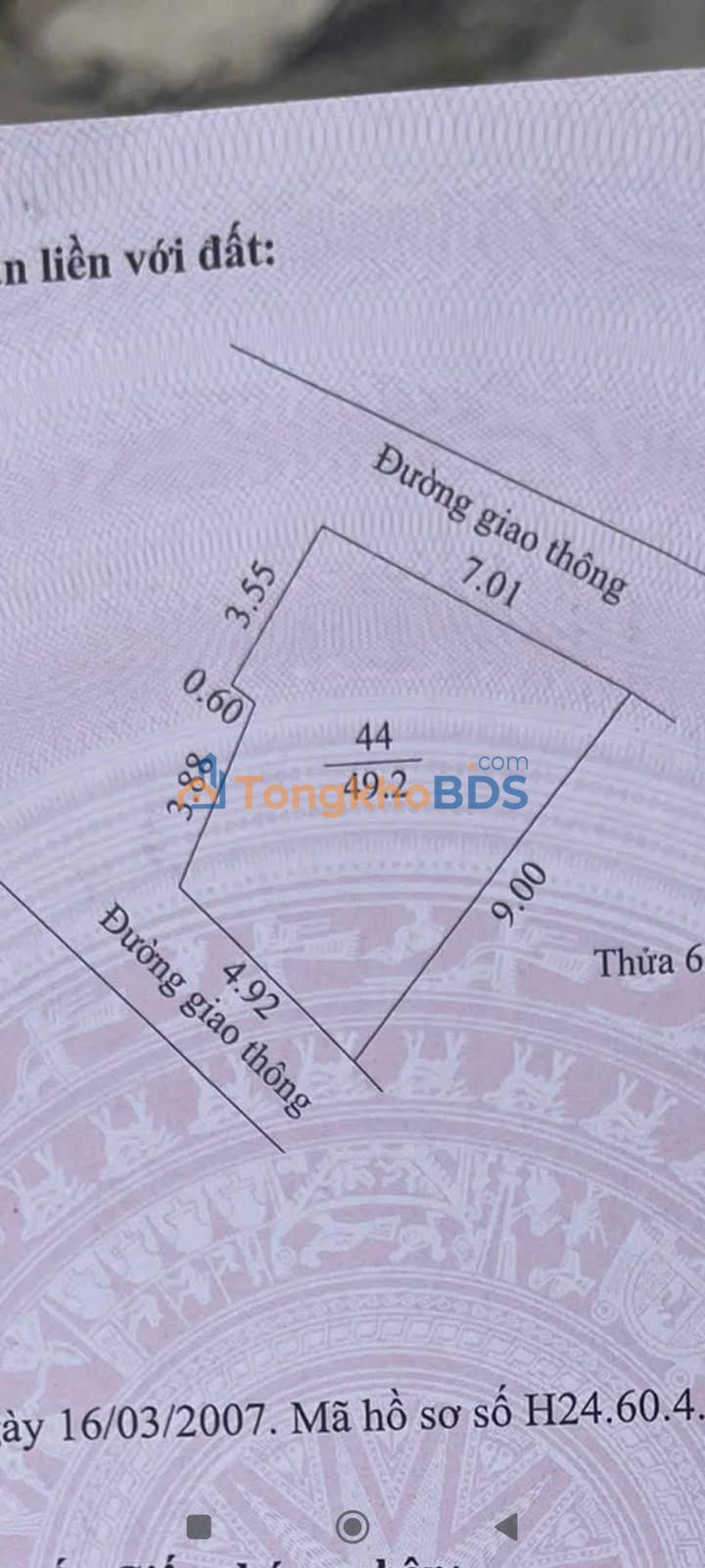 Đất thổ cư Cựu Thành, Hải Dương 49.2m² 2 tỷ - Sổ đỏ chính chủ