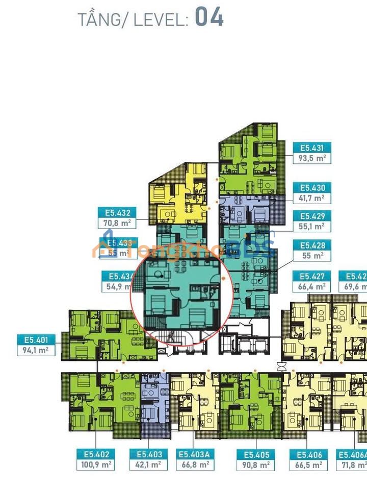 Apartment EcoRiverSide Lê Duẩn 55m² 2,375 tỷ View đẹp