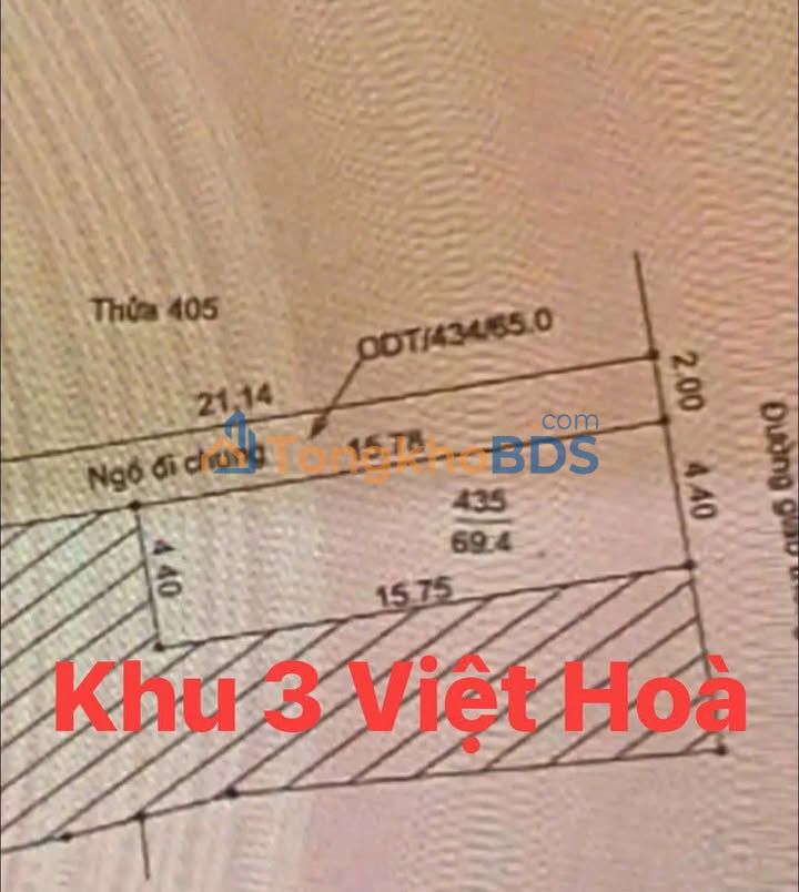 Đất nền Việt Hòa Hải Dương 69m² giá 1 tỷ - Sổ đỏ chính chủ