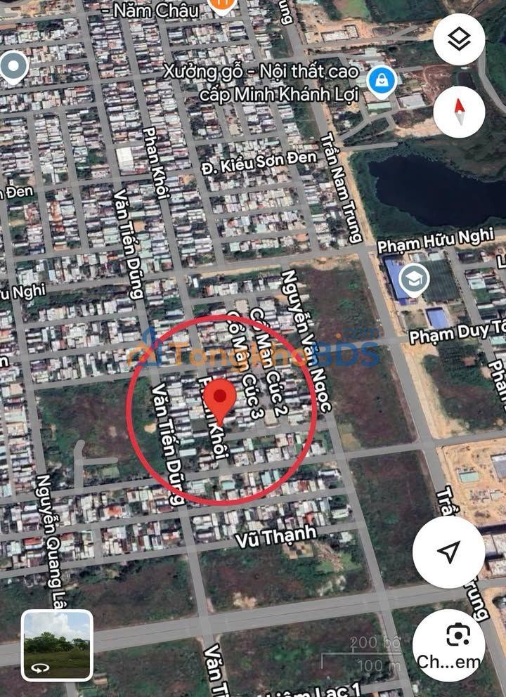 Đất nền Phan Khôi Hòa Xuân 200m² 9,78 tỷ - Đường to ô tô