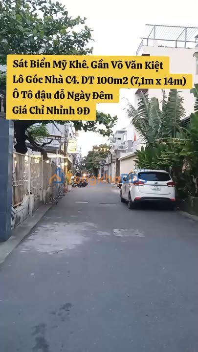 Đất nền Sơn Trà Võ Văn Kiệt 100m² 9 tỷ - Đường ô tô vào thoải mái