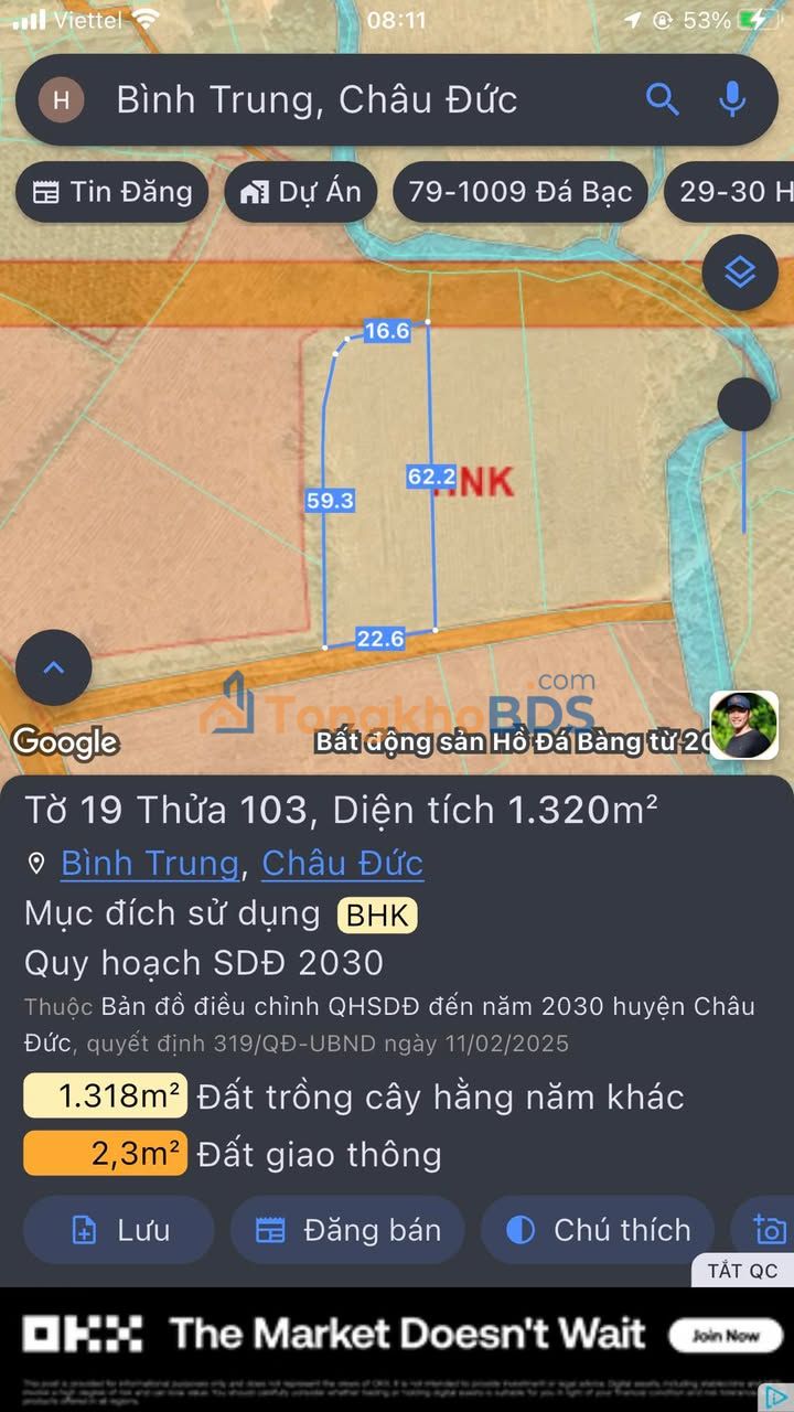 Đất nền Bình Trung 1320m² 1.4 tỷ - Giá tốt hiếm có