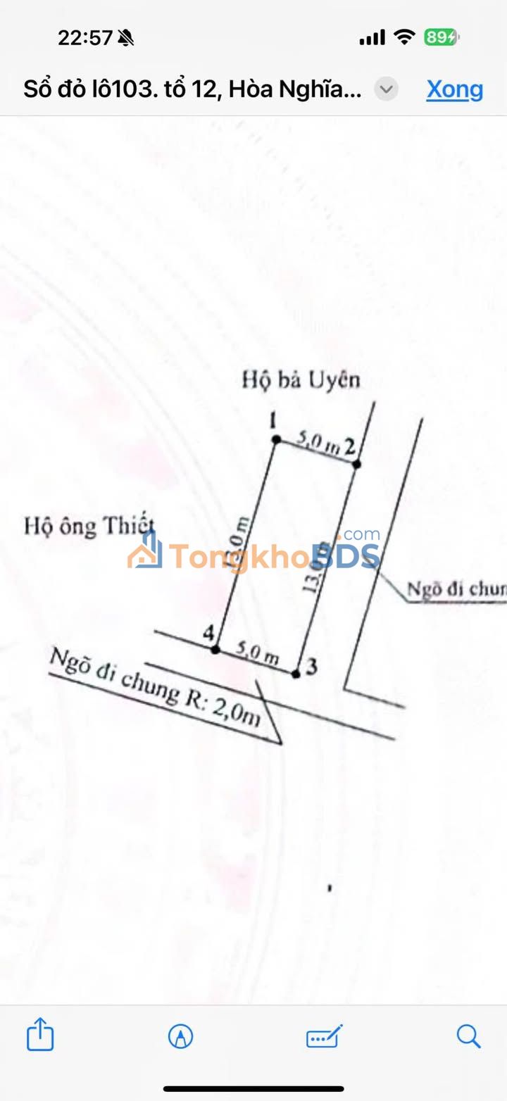 Đất An Hòa An Dương 65m² giá 1 tỷ - Sổ đỏ chính chủ