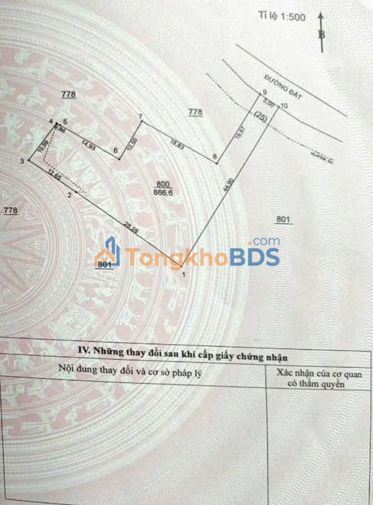Đất nền Phước Vĩnh 866m² 1.1 tỷ - Sổ đỏ chính chủ