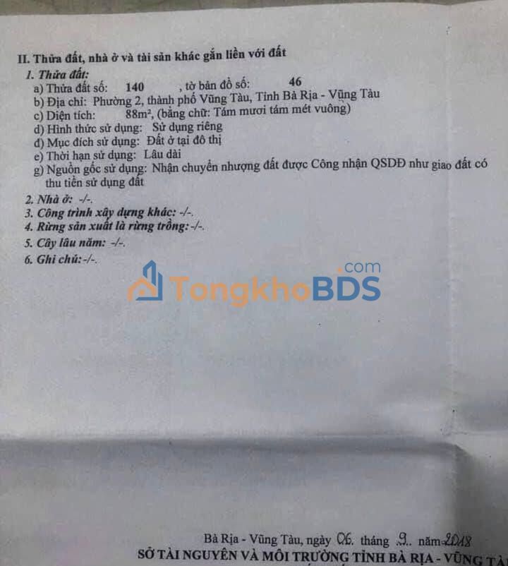 Nhà 88m² Vũng Tàu - 3PN, 2 Lầu, Gần Biển Bãi Sau - Giá 4.5 Tỷ