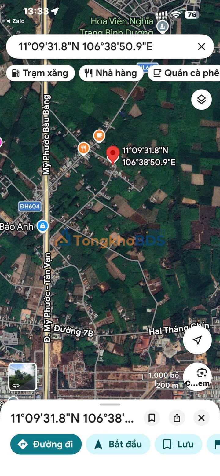 Đất nền Bàu Bàng 185m² sổ riêng - Giá 1.45 tỷ, đường 7m xe tải