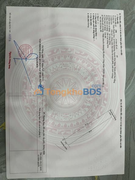 Đất thổ cư Hòa Khương 230m² 1,05 tỷ - Sổ đỏ chính chủ