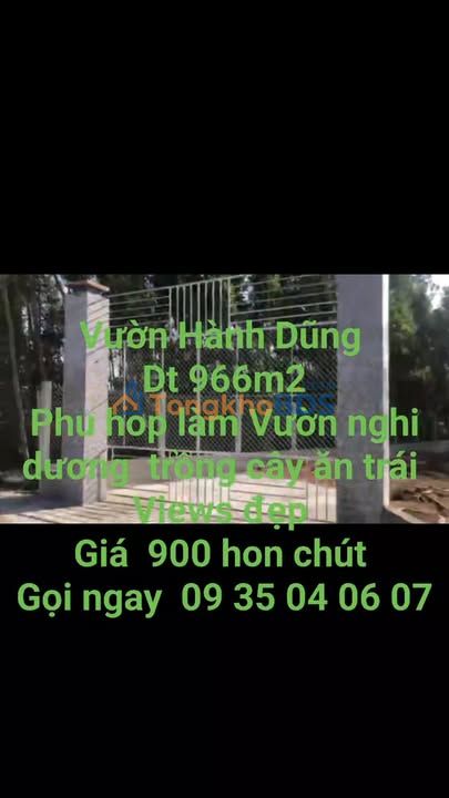 Đất vườn Hành Trung Nghĩa Hành 966m² 900 triệu – Đất vườn nghỉ dưỡng lý tưởng