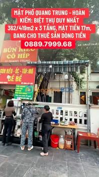 Townhouse Quang Trung Hoan Kiem 362m² - Cho thuê ngay