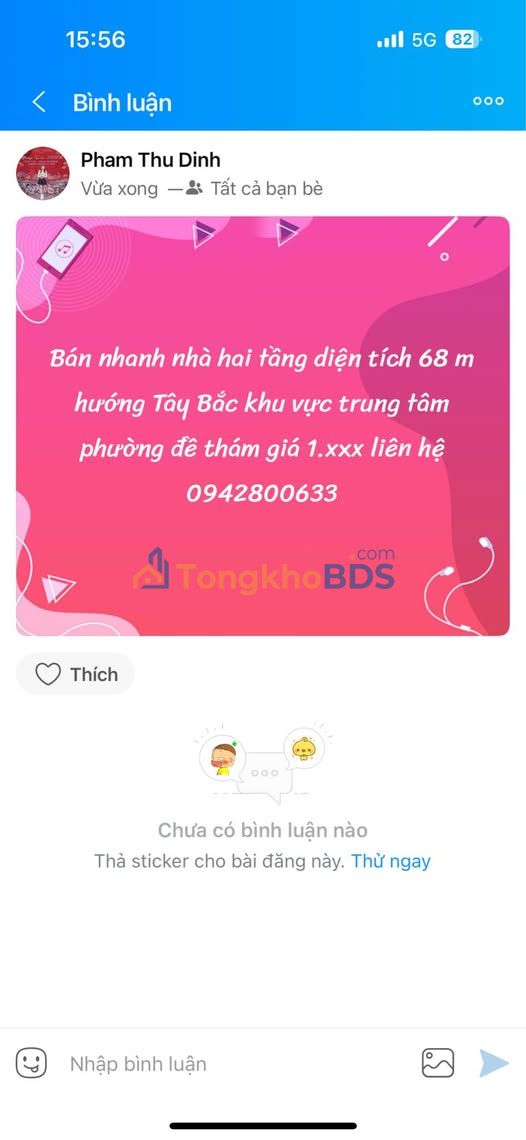 Nhà 2 Tầng Hướng Bắc 68m² Trung Tâm Kiến Xương - Sẵn Sàng Ở Ngay