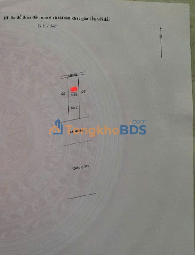 Bán đất mặt QL37 Ý Yên Nam Định 100m² - Sẵn sổ, kinh doanh đỉnh