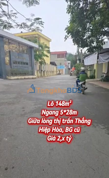 Đất Thị trấn Thắng 140m² 2 tỷ - Sổ đỏ chính chủ