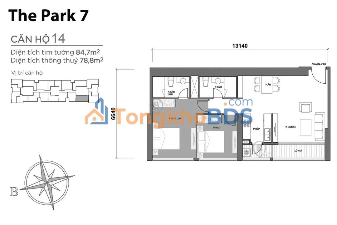 Căn hộ Landmark 81 Bình Thạnh 85m2 11.5 tỷ – View đẹp đón nắng