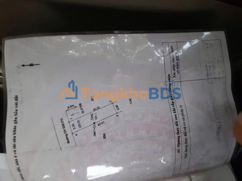 Đất nền Phú An Bến Cát 100m² giá 1.2 tỷ - Sổ đỏ chính chủ