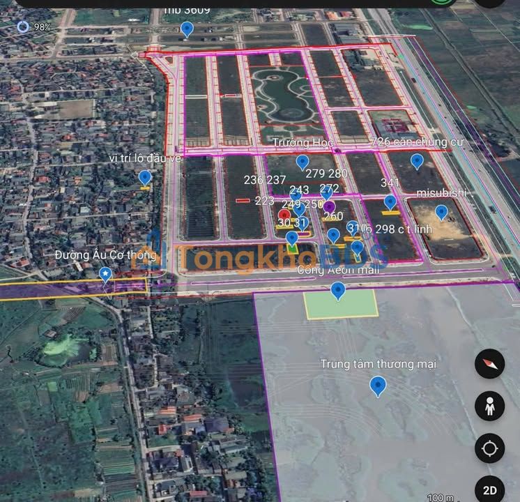 Đất Âu Cơ Thanh Hóa 107m² giá 3 tỷ - Tiềm năng tăng giá