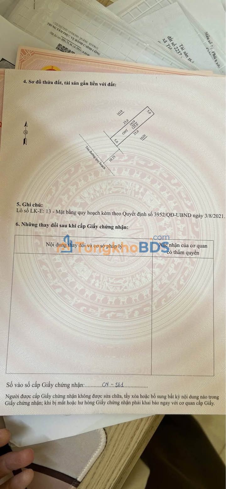 Đất nền Thôn Mỹ Khê Quảng Yên 125m² 2 tỷ - Sổ đỏ chính chủ